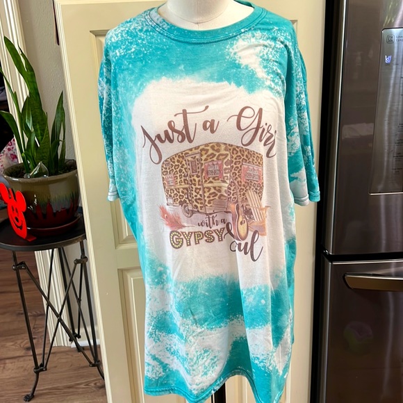 XL Leopard Tye Die Tee Shirt BOX Y - Picture 1 of 6